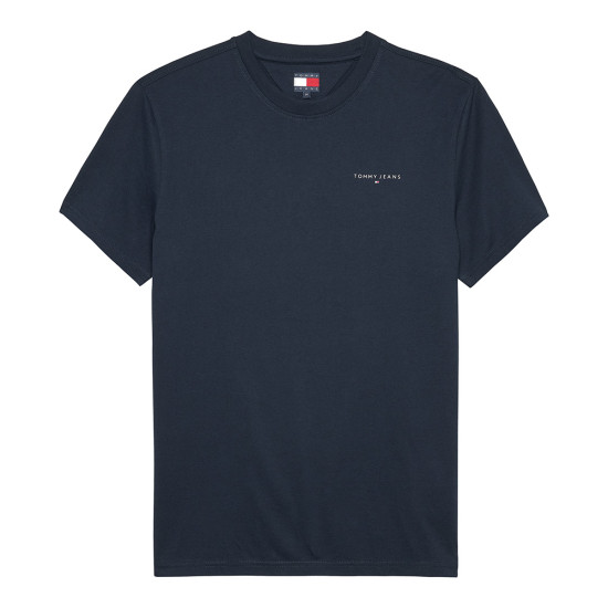 Tommy Hilfiger Ανδρική κοντομάνικη μπλούζα Linear Logo Slim Crew Neck T-Shirt